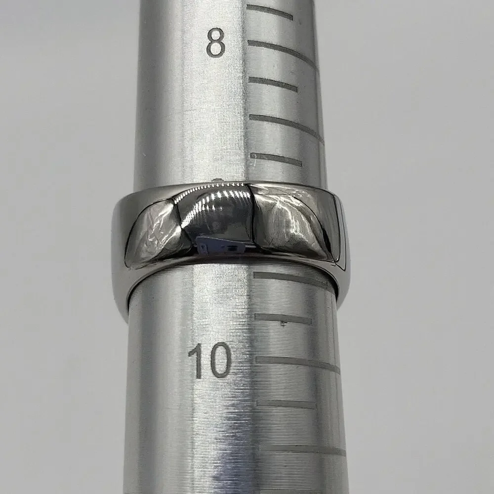 Stainless Steel Handmade Men's Ring Letter D Engraved Size 9 NWT
